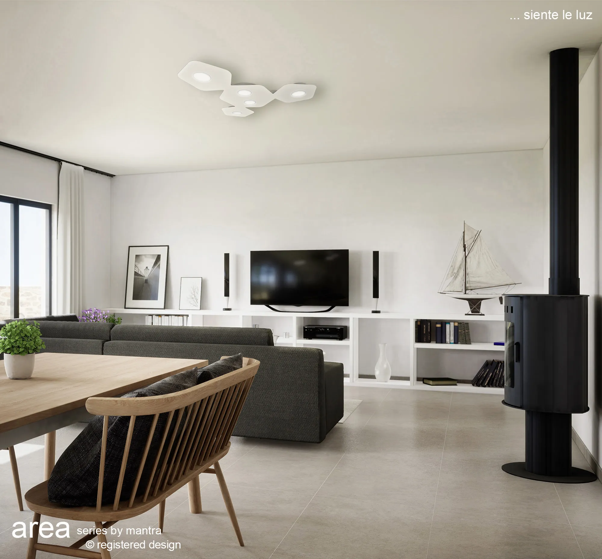 Area Ceiling Lights Mantra Flush Fittings